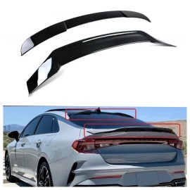 industrial-om 2021-2024 Kia K5 R Style Gloss Black Rear Trunk Lid Spoiler Wing+Rear Spoiler
