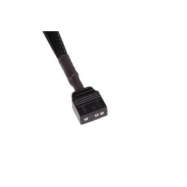Alphacool 18708 Y-Splitter aRGB 3-Pin to 3x 3-Pin 30 cm Plastic, Sleeved Modding Cable Black