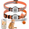 2-Pack Footprint & Reflective Cat Collar with QR Code Smart