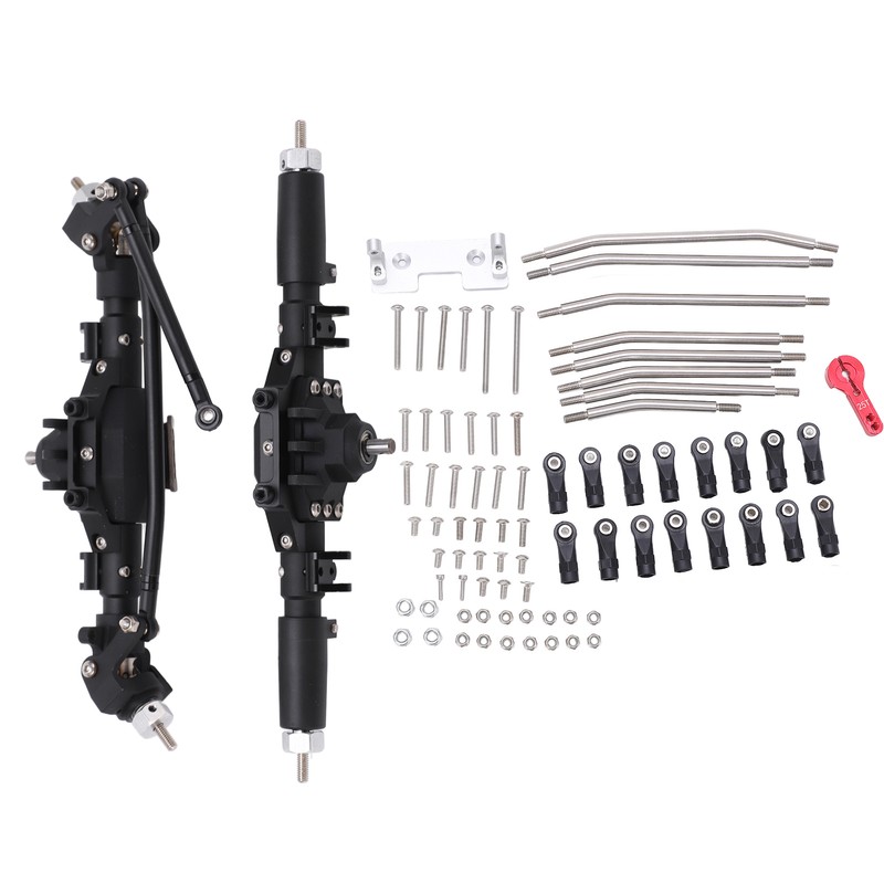RC Front Rear Axles Complete Set Metal Assembly Kit Axle