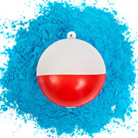 Gender Reveal Fishing Ball 2 Pack | Pink & Blue Set | Exploding Powder Red and White Fishing Bobber Lure | Gender Reveal Party Ideas | Ultimate Party Supplies