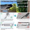 Fologtoo 1/4" Shade Sail Hardware Kit with 50ft 304 Stainless