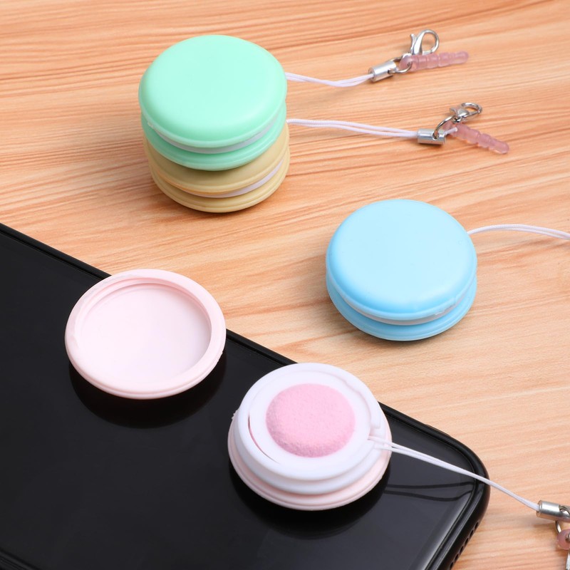 4pcs Macaron Screen Cleaner Set：Macaron Phone Cleaning Wipes，Mobile Phone Screen