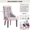 Lellen Wingback Chair Covers with Pattern - Stretch Wingback Dining