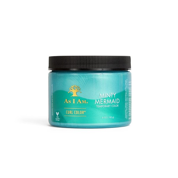 As I Am Curl Color - Minty Mermaid - 6 ounce - Color and Curling Gel - Temporary Color