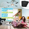 CLEAN BREEZE Ceiling Fan-Mounted Air Filters – Improve Air Circulation,