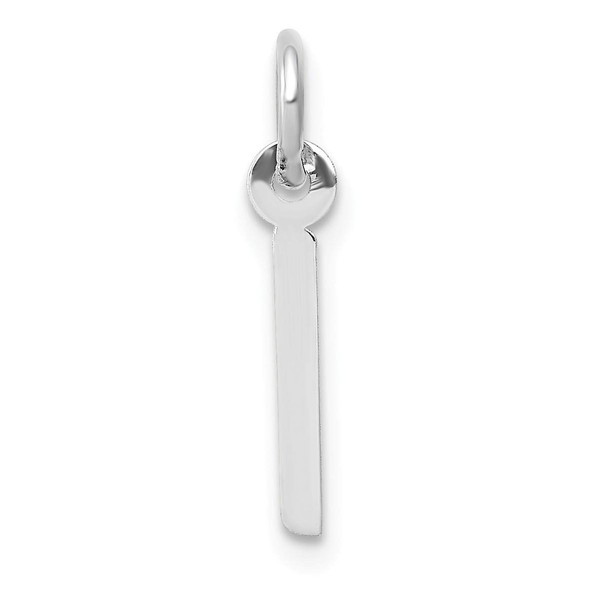 Bonyak Jewelry 14K White Gold Small Slanted Block Letter I