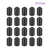 DMiotech 20 Pack 3/8" ID Black Screw Thread Protectors Rubber