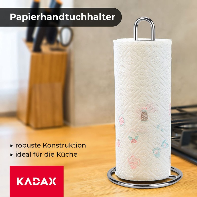 Kadax Paper Towel Holder, Kitchen Roll Holder, Practical Paper Holder,