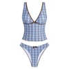 ZAFUL - Traje de baño tankini para mujer, cuello en