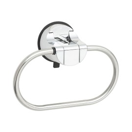 Lever Type, Gel Suction Cup, Extendable, Towel Ring, Stainless Steel, Total Length: 6.6 inches (16.9 cm), Drying Width: 6.0 inches (15.2 cm), Load Capacity: 4.4 lbs (2 kg), Amazing Suction Cup, For