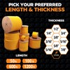 Yellow Twisted Polypropylene Rope, 1/4" Thickness x 100' Length Heavy