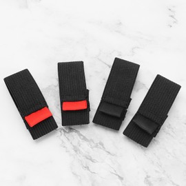 VGOL 4-Pack Fishing Reel Protective Straps Elastic Fishing Reel Straps with Reels Anti-wear Fishing Gear Protective Accessories Size M