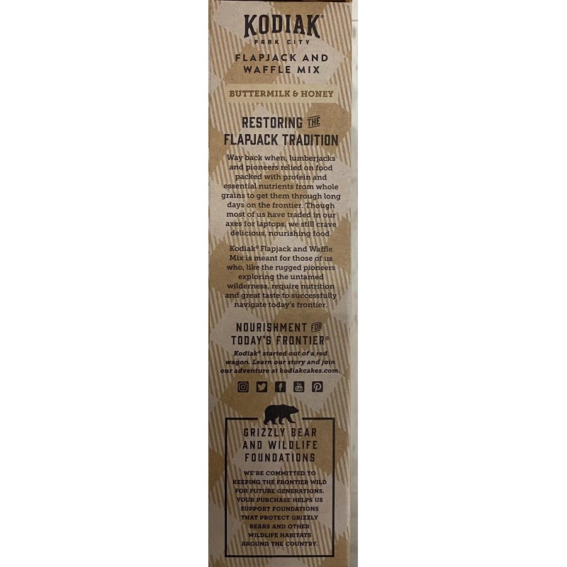 Kodiak Cakes Frontier Pancake Flapjack & Waffle Mix Buttermilk &