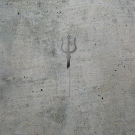 Transparent Decal Stickers of Trident Silhouette (Metallic Silver) Premium Waterproof Vinyl Decal Stickers for Laptop Phone Accessory Helmet Car Window Mug Tuber Cup Door Wall D NVCSKUS012535SI090622