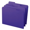 Smead File Folder, Reinforced 1/3-Cut Tab, Letter Size, Purple, 100