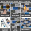 URCOLOR 10-Sheet backsplash Peel and Stick for Kitchen Wall, 12"x12"