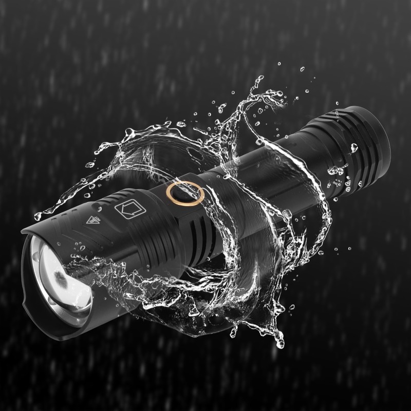 Camping Flashlight XHP160 Outdoor LED Torch USB Charging Ultra Bright