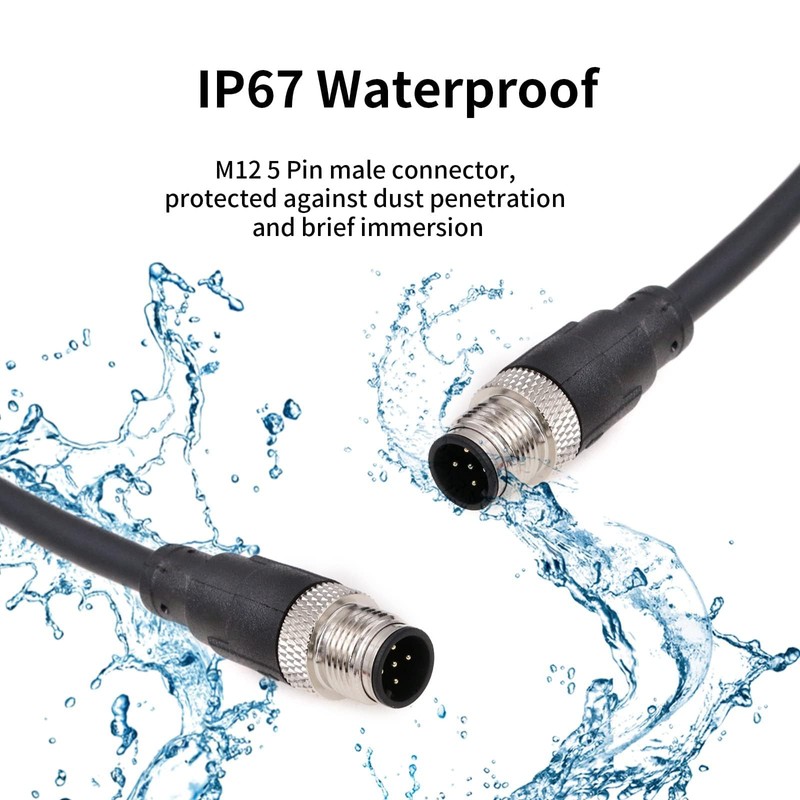 Eonvic Industrial M12 5 Pin Male to Female Aviation Sensor