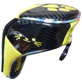 Golf Head Cover for Fairway Paw Magnetic (Black/Yellow, Fairway For)