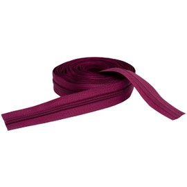 AERZETIX - C62664-5m zip/spiral no. 5 without slider - colour: dark magenta - nylon - protective cover for clothing cushion skirt dress leather goods jeans decoration