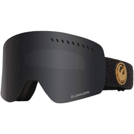 Dragon Alliance Unisex NFXS - Pk Gum Sole/Lumalens Dark Smoke, Black/Gold, Medium, 404626429002-2-Medium