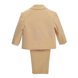 Dressy Daisy Baby Boy' 5 Pcs Set Formal Tuxedo Suits No Tail Wedding Outfits Size 18 Months Khaki