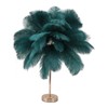 Ostrich Feather Table Lamp Rechargeable Modern Romantic Decoration Lamp Bedroom