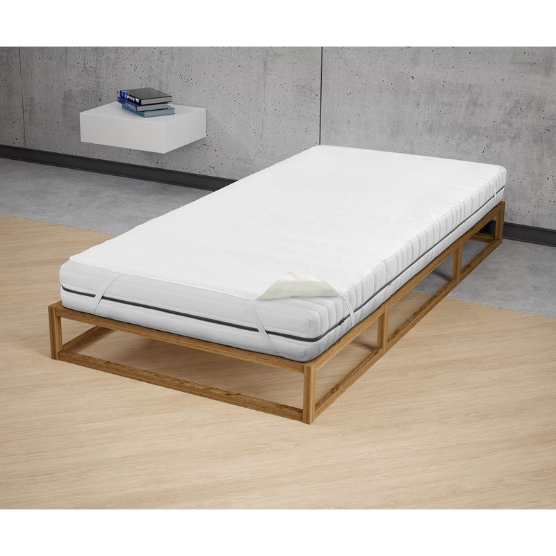 Sleep & Protect wasserundurchlässige Molton-Matratzenauflage 0809600 weiß 1x 90x200 cm