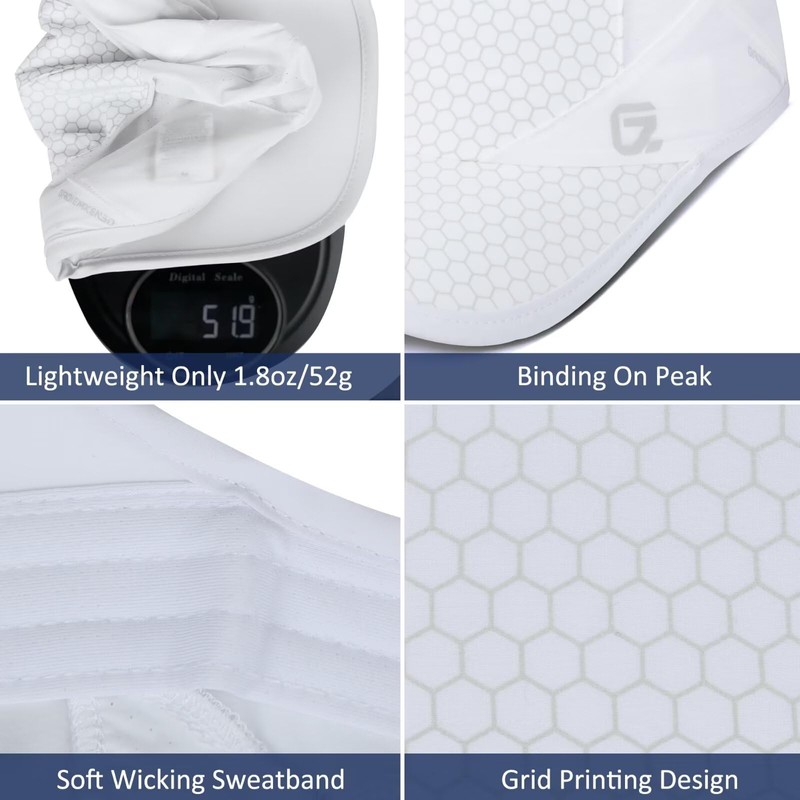GADIEMKENSD Sports Cap, Soft Brim Lightweight Running Hat Breathable Baseball
