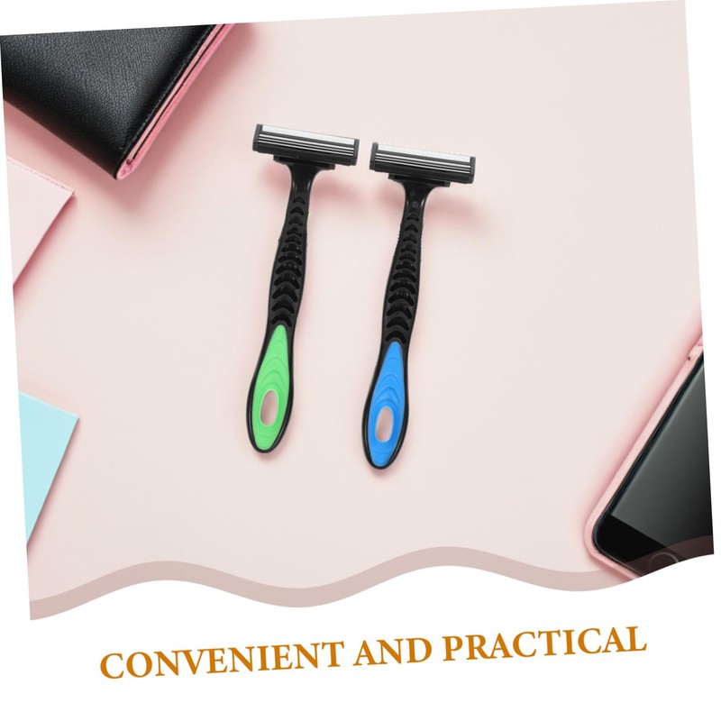 FOMIYES 4pcs Portable Razor for Men for Hair Removal Lightweight