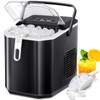 Xbeauty Ice Makers Countertop,Protable Ice Maker Machine with Self-Cleaning, 26Lbs/24H,9