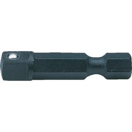 Koken 1/4 (6.35 mm) H Adapter, Total Length: 2.0 inches (50 mm), Convex 1/4 (6.35 mm) SQ. 110-50B