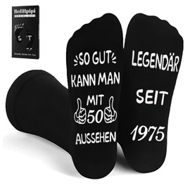 Zhulybowei 18 30 40 50 60 70 80th Birthday Gift for Men Funny Socks Boys Men, Non-Slip Socks Gift Ideas, 50