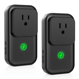 Power Failure Alarm for Freezer - Power Outage Loss Alarm with LED Indicator 110dB Adjustable 12H Alert Electricity Outlet Monitor for Refrigerators, Freezer, Sump Pumps, Aquarium - 2 Pack