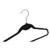 Exhivit Gancho De Ropa C/ Terciopelo Negro Paq/20 Pzs Eco
