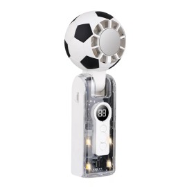 Portable Mini Fan Mini Rechargeable Fan Summer Fan 2026 Fans Soccer Fan Rechargeable Hand Held Fans Portable Personal Coolingcolor: White, Plug Type: No Plug Required