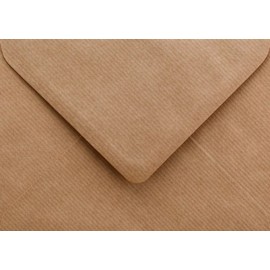 C5 / A5 Brown Ribbed Kraft Envelopes x 50 Pack - 162mm x 229mm
