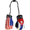 USA and Cuba - Novelty Mini Boxing Gloves with Black
