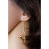 Miniblings Saxophone Saxophone Jazz Saxophonist Service Earrings Earrings + Box