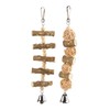 Bird Chewing Toys Hanging Natural Wood Parrot Swing Chewing Toys