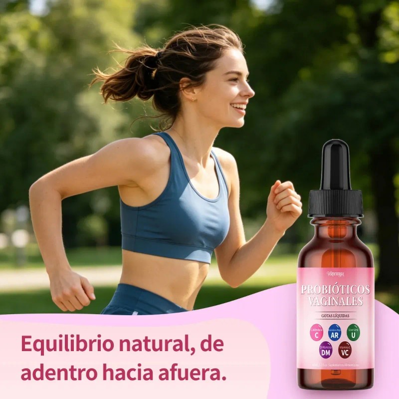 3pz Vaginal Probióticos Mujer Urinario Intestinal Gotas 60ml Sabor