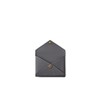 Bonaventura Envelope Card Case Shrink Leather, charcoal gray