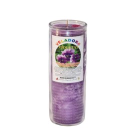 VELADORA DE VIOLETA | PERDÓN, TRANSMUTACIÓN, MEDITACIÓN, LLAMA VIOLETA, VELA AROMÁTICA DE INTENCIÓN, ORIGINALES JAC
