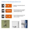 70 Pcs Plasterboard Fixings Heavy Duty,Metal Wall Plugs and Screws,Self Drill Drywall