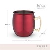Twine Rustic Holiday Moscow Mule - Taza (473 ml), multicolor