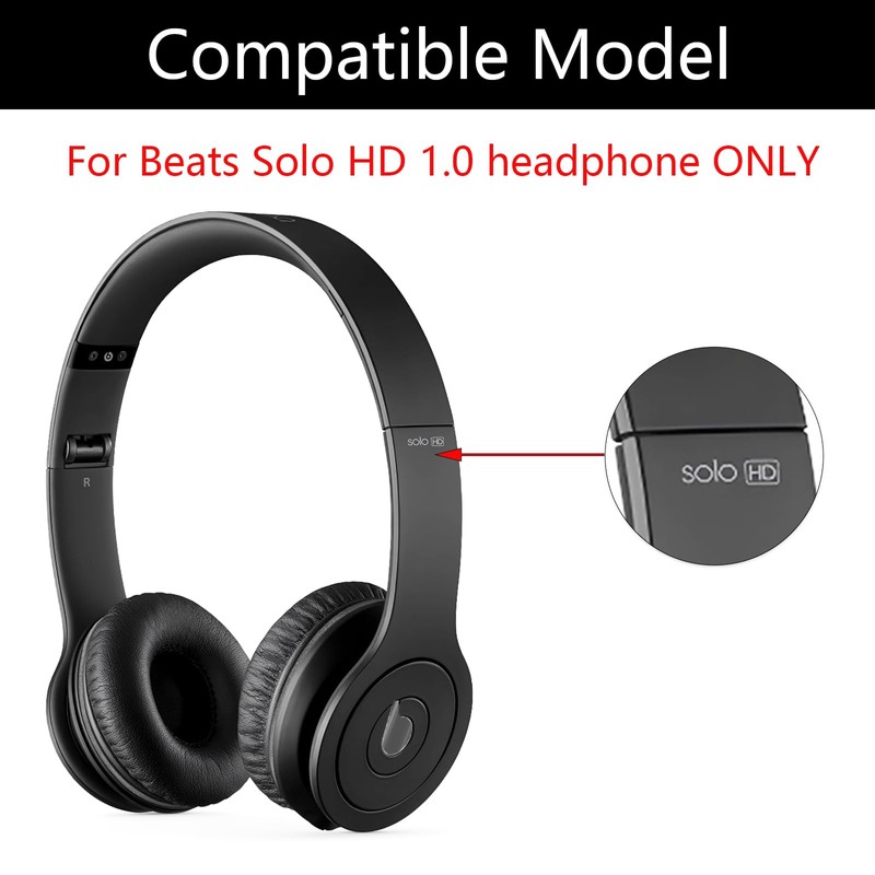 Xinyuekj Replacement Ear Pads for Beats Solo HD 1.0 Headphones