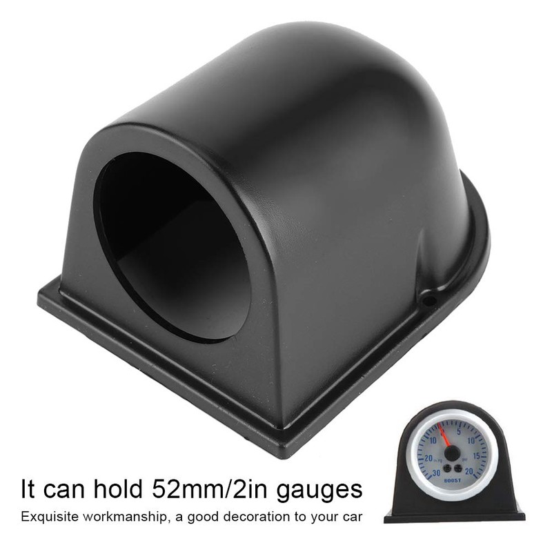 52mm 2in Single Hole Gauge Mount Holder Cup Universal Black