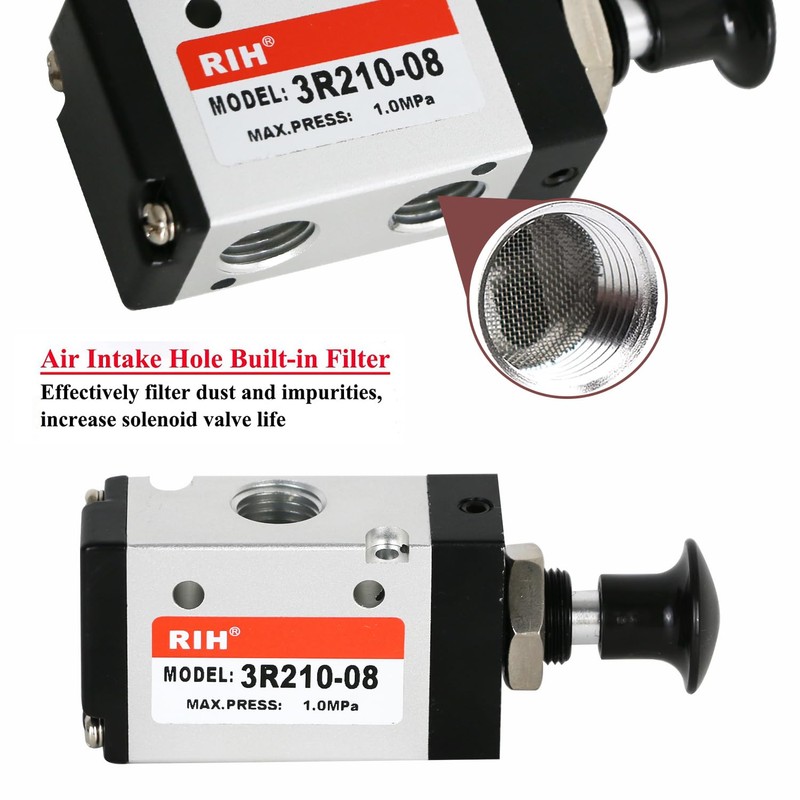 RIH 3 Way 2 Postion Air Valve Air Hand Lever
