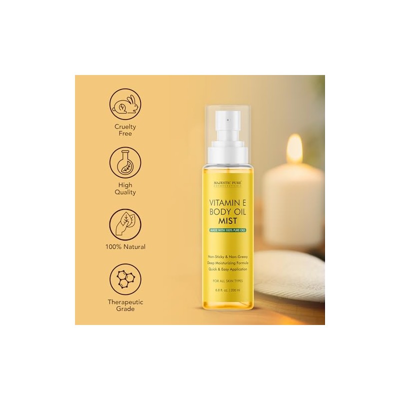 MAJESTIC PURE- Aceite corporal en bruma con vitamina E -